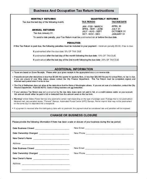 sample business form  examples   word