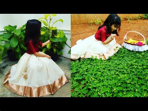 Sari View 23 Pattu Pavadai Onam Kerala Traditional Dress For Girl Child