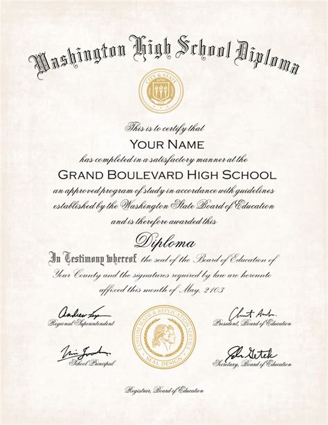 Us High School Diploma Style 4 Buy Diploma Online