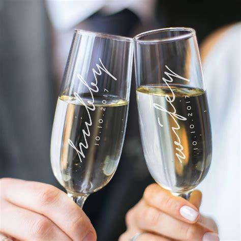 Engraved Champagne Flutes Wedding Toasting Glasses Wedding Flutes Wine Wedding Toasting