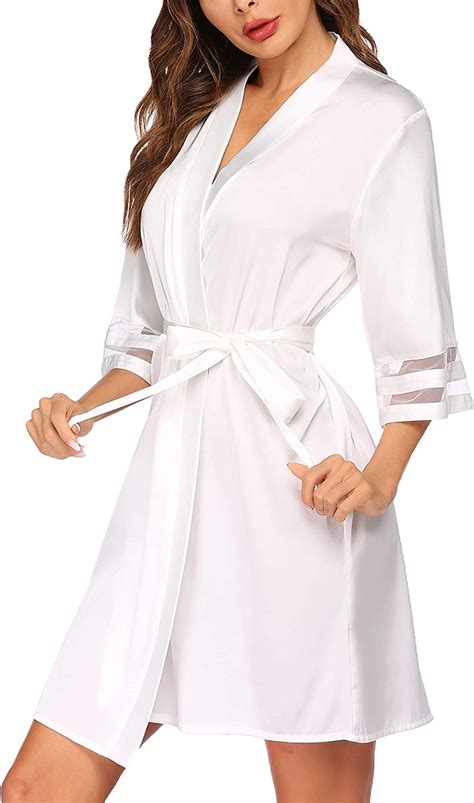 Buy Ekouaer Silky Robe For Women Lightweight Bathrobe Sexy Satin Robes Bridal Dressing Gown