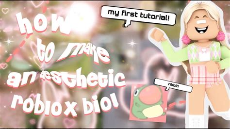 How To Make An Aesthetic Roblox Bio On Mobile Madsglcw ୭ 🕊 Youtube