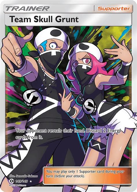 Team Skull Grunt Full Art Sm Base Set Pokemon