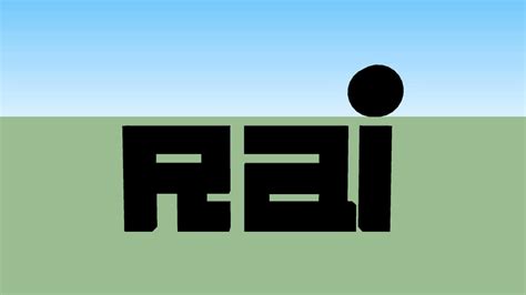 Rai Logo 1954 1982 3d Warehouse
