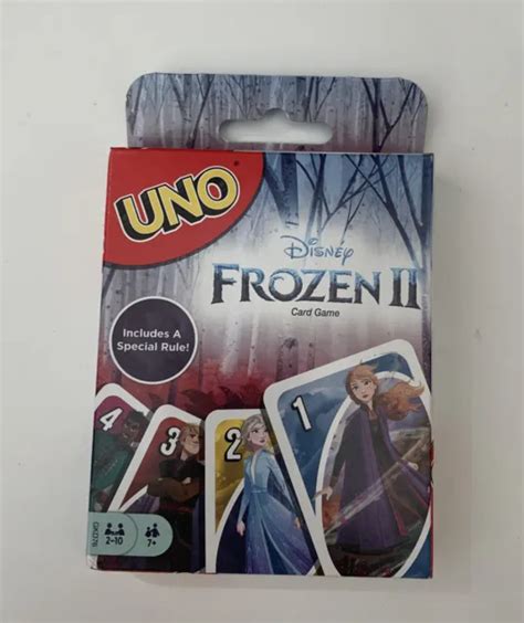 Mattel Games Uno Disney Frozen Ii Playing Cards Game 7 Year Old Made