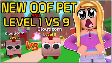 Mythical Pet Level 1 Vs 9 Plus The New Oof Doggo Update In Roblox