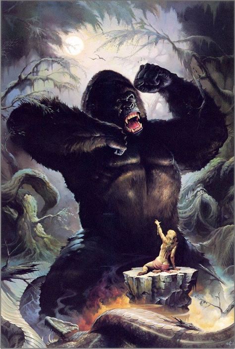 Ken Kelly The Mighty King King Kong Horror Art