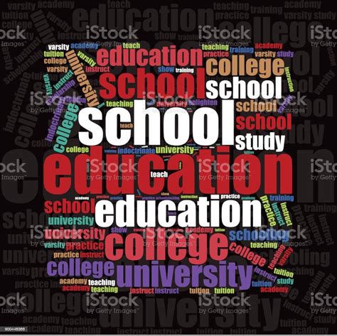 Education Text Design Stock Illustration Download Image Now