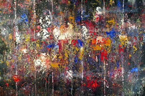 Painting Abstract Canvas Splatter Hd Wallpaper Art An