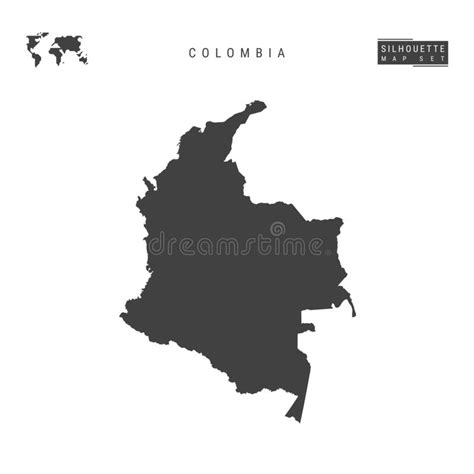 Colombia Editable Outline Map Vector Illustration Stock Vector