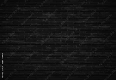 Abstract Dark Brick Wall Texture Background Pattern Wall Brick Black