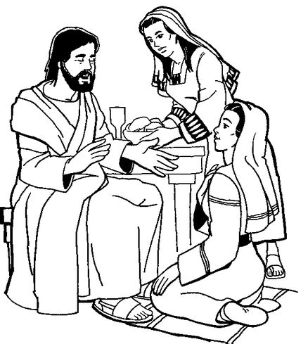 You cannot redistribute this set of images online but you can create a link to the relevant page on freebibleimages.org to allow others to download these images under the same. marta_e_maria_28.png (438×489) | Maria e marta, Páginas de ...