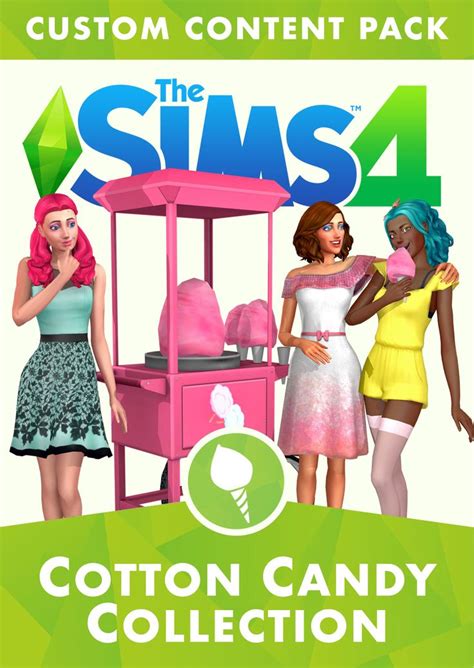 Cotton Candy Collection Custom Content Stuff Pack Sims 4 Game Packs Sims 4 Game Sims 4 Mods