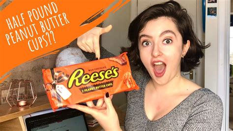 Giant Half Pound Reeses Peanut Butter Cups Review Youtube