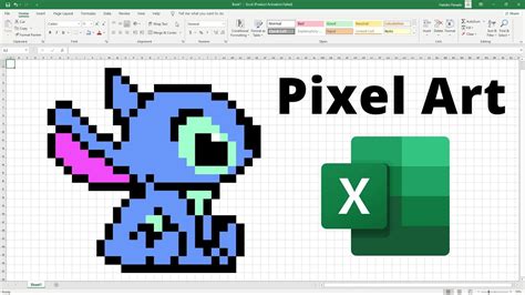 How To Create Pixelated Stitch Using Ms Excel How To Create Excel