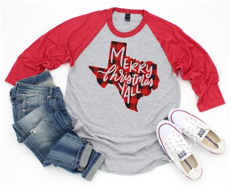 Plaid Texas Merry Christmas Yall Shirt Merry Christmas Etsy Merry