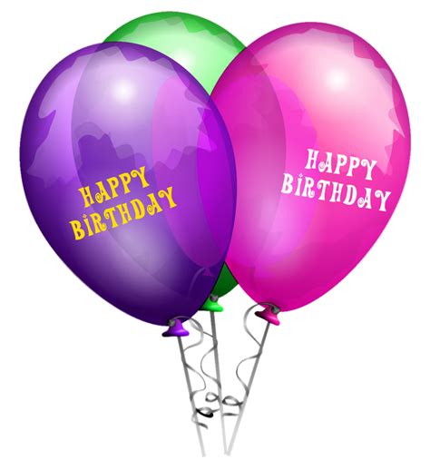Happy Birthday Balloons High Quality Png Png All Png All