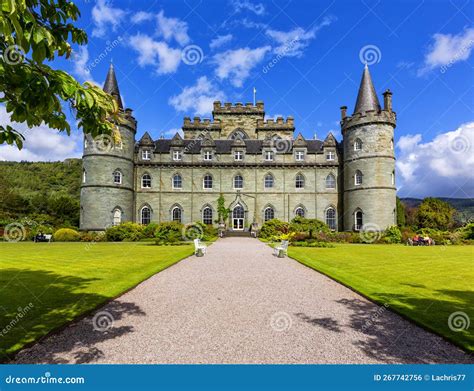 The Inveraray Castle An Iconic Scottish Visitor Attraction Stock Photo