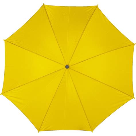 Printed Polyester 190t Umbrella Kelly Yellow Umbrellas