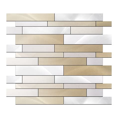 Buy Ehomgar Backsplash Peel And Stick Tiles Metal Surface Backsplash Tiles For Kitchen Wall