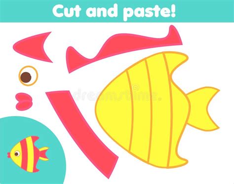 Creative Children Educational Game Paper Cut And Paste Activity Make