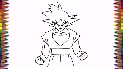 21 Easy Drawings Goku Great Concept Goku Drawing Dragon Ball
