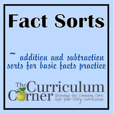 Factsorts The Curriculum Corner 123
