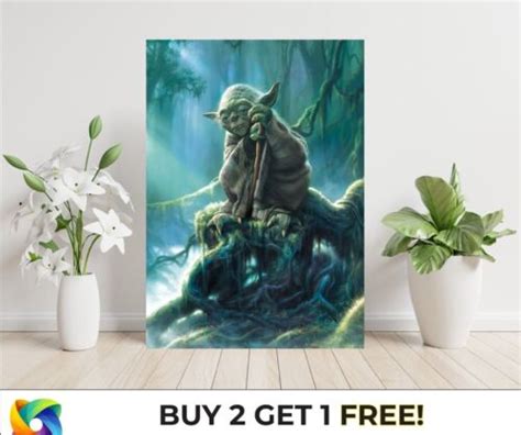 A1 Laminated Yoda Star Wars Movie Anime Large Poster Art Print T Ebay