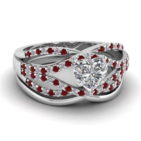Wedding Rings With Diamonds And Rubies Wedding Rings Sets Ideas