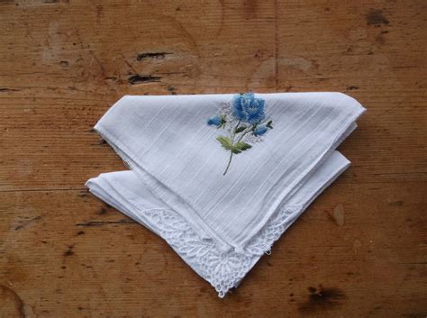 Vintage Cotton Handkerchiefs Set Of 2 Etsy Vintage Cotton