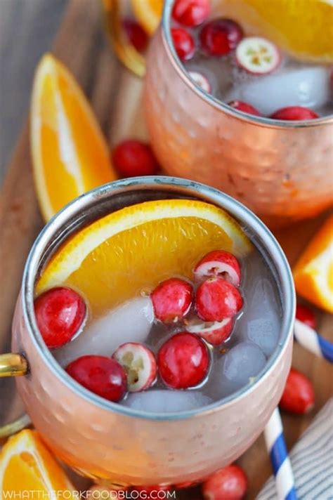 Cranberry Orange Moscow Mule What The Fork