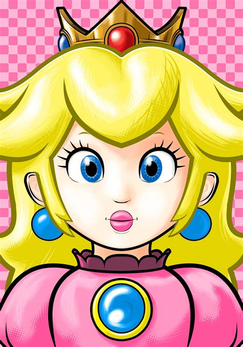 Princess Peach By Thuddleston On Deviantart Princesa Peach Super Mario Desenho