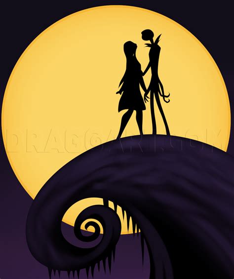 How To Draw Jack And Sally Step By Step Drawing Guide By Dawn Dragoart