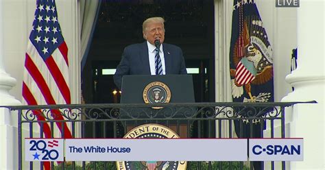 President Trump Addresses Crowd Outside White House Says He Feels