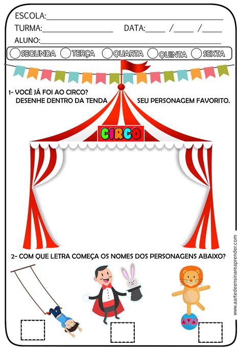 Atividades Dia Do Circo Para Educacao Infantil E Ensino Fundamental Images