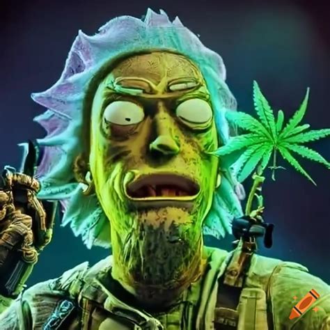 Artwork Inspired By Weed Call Of Duty Rick And Morty