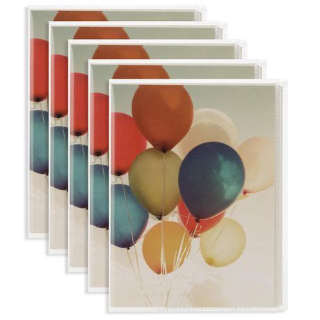 Pinnacle Frames And Accents Soft Brag Photo Album 5PK Balloons