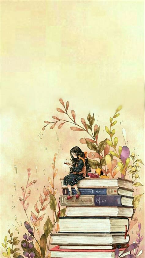 So Cute Book Wallpaper Book Art Amazing Art Painting
