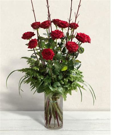 One Dozen Long Stemmed Red Roses Trento Floreria Boutique
