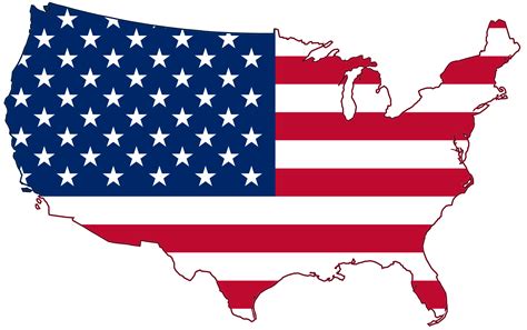 Map Of America American Flag Png Image Purepng Free Transparent