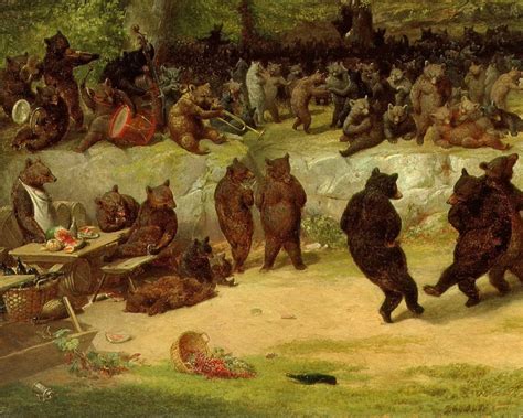 The Bear Dance Painting William Holbrook Beard Dancing Bears Etsy