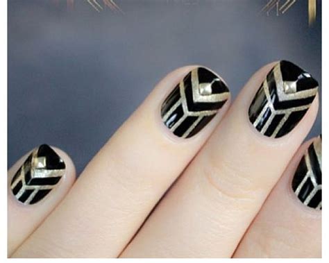 Art Deco Nails Art Deco Nails Trendy Nail Design Cool Nail Art