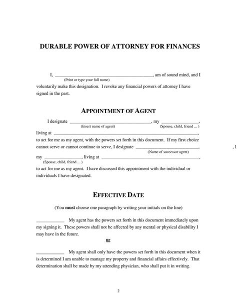 Free Fillable Power Of Attorney Form Pdf Templates
