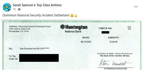 Class Action Settlement Rebate Checks Mailed