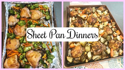 Spatchcock chicken sheet pan supper. CHICKEN THIGH SHEET PAN DINNERS / COOK WITH ME - YouTube