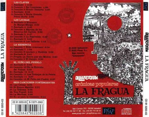 Check spelling or type a new query. Carátula Trasera de La Fragua de Quilapayun - CARATULAS.COM,
