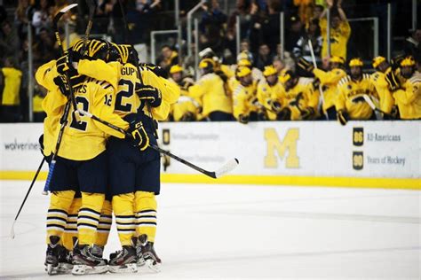 Desktop wallpaper » sport » hockey » wallpaper best hockey player montreal max pacioretty. The Michigan hockey teams celebrates after freshman ...