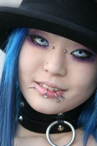 Japanese Girl With Blue Eyes And Piercings Japan Eric Lafforgue