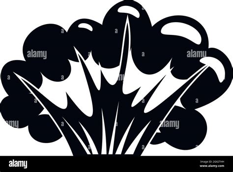 High Powered Explosion Icon Simple Style Stock Vector Image And Art Alamy
