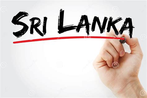 Sri Lanka Text With Marker Stock Image Image Of City 199443579